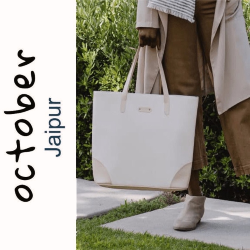 NWT October Jaipur Ivory Tote